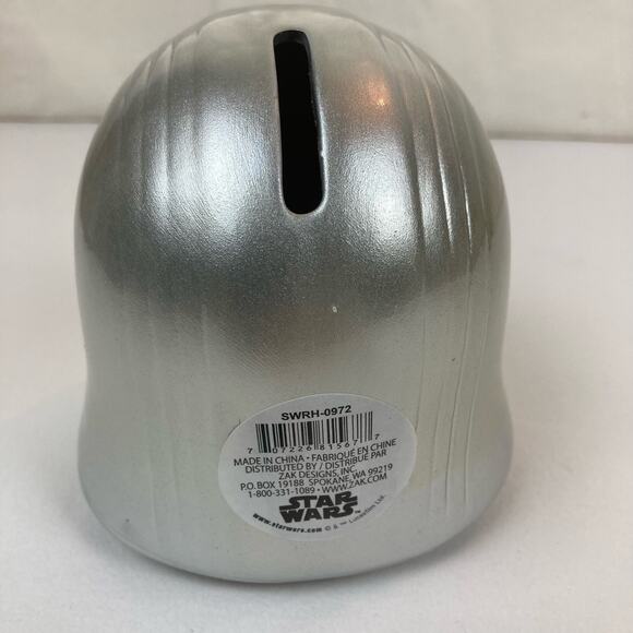 Zak Designs Star Wars Kylo Ren & Phasma Storm Trooper Helmet Ceramic Coin Bank - Picture 10 of 16